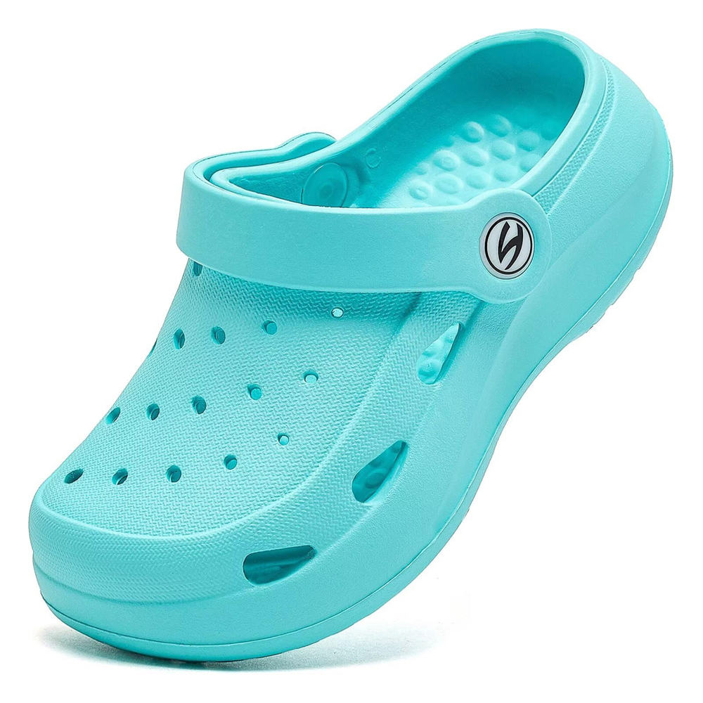 HOBIBEAR Girls Classic Graphic Clogs Slip Size 36 or 6 Tiffany Color